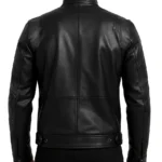 Men's Top Notch Black Cafe Racer Leather Jacket - Image 2