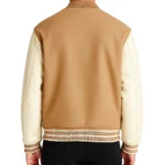 Men's Brown Varsity Jacket - Image 2
