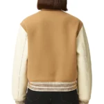 Women's Brown Varsity Jacket - Image 2