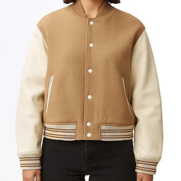 Women's Brown Varsity Jacket