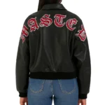 Women's Wasted Paris Kingdom Curve Black Varsity Jacket - Image 2