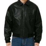 Men's Wasted Paris Kingdom Curve Black Varsity Jacket