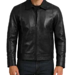 Men's Black Real Leather Jacket