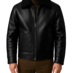 Men’s Black Leather Pilot Jacket